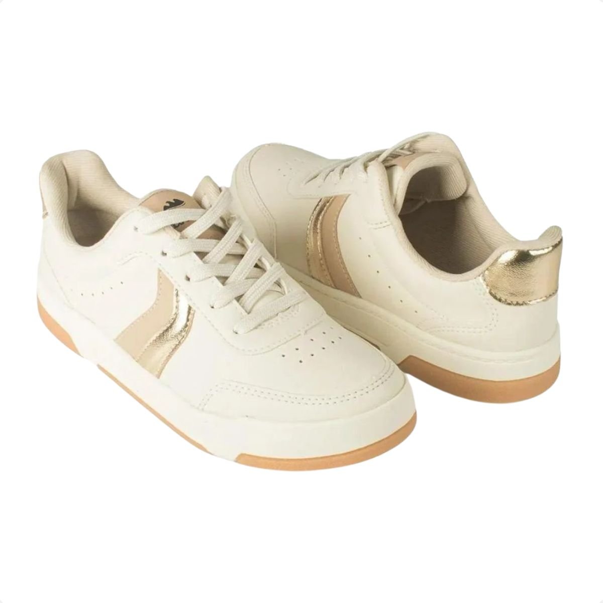 Tênis Moda Casual Feminino Dakota Creme Bege 3
