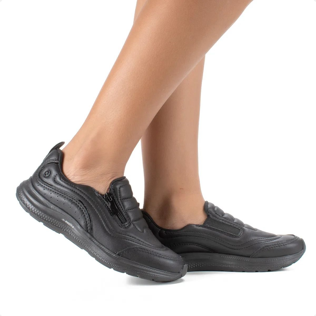 Tênis Moda Esportivo Feminino Kolosh Preto Preto 3