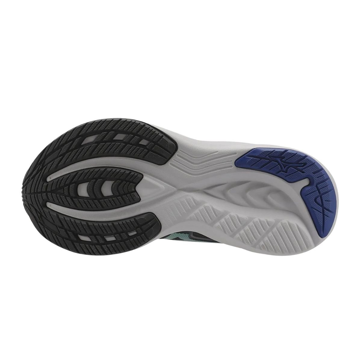 Tênis Running Infantil Mizuno Space 5 Junior Azul Cinza/Verde 4