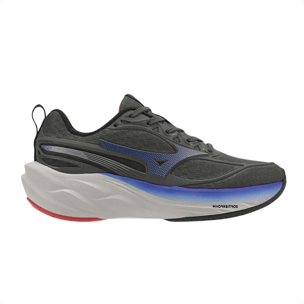 Tênis Running Infantil Mizuno Space 5 Junior Chumbo Cinza/Azul 1