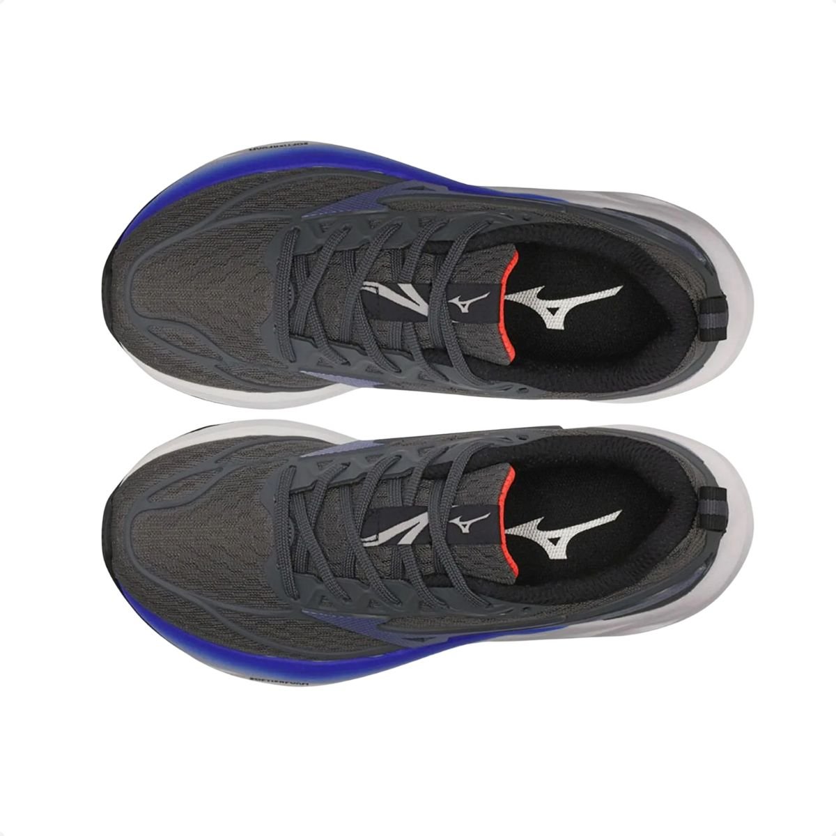 Tênis Running Infantil Mizuno Space 5 Junior Chumbo Cinza/Azul 2