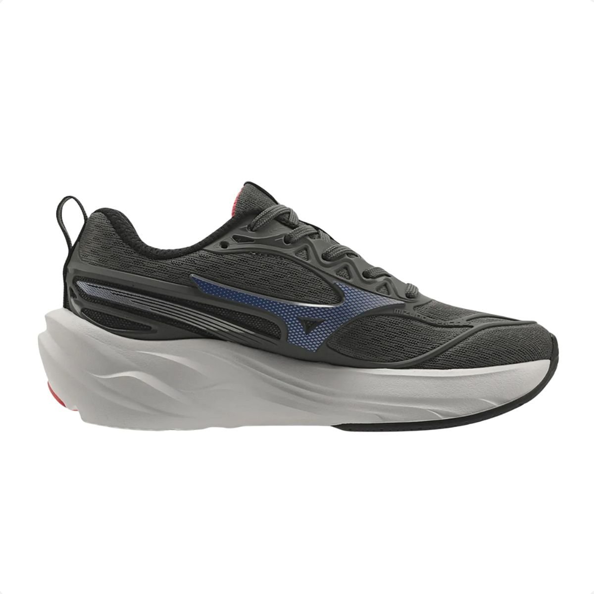 Tênis Running Infantil Mizuno Space 5 Junior Chumbo Cinza/Azul 3
