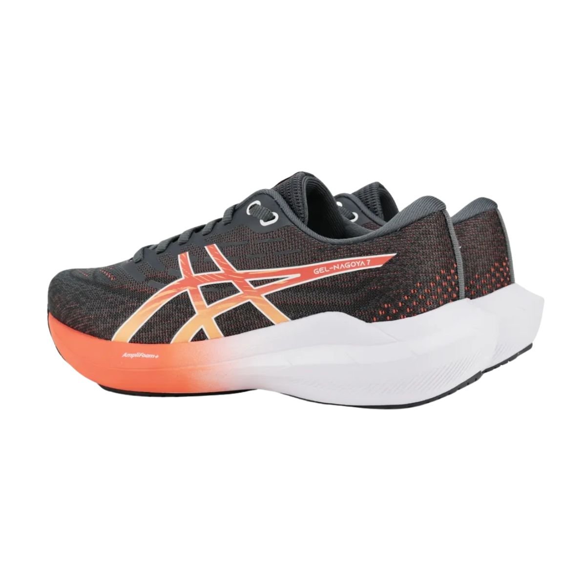 Tênis Running Feminino Asics Gel-Nagoya 7 Chumbo E Coral Cinza/Laranja 5