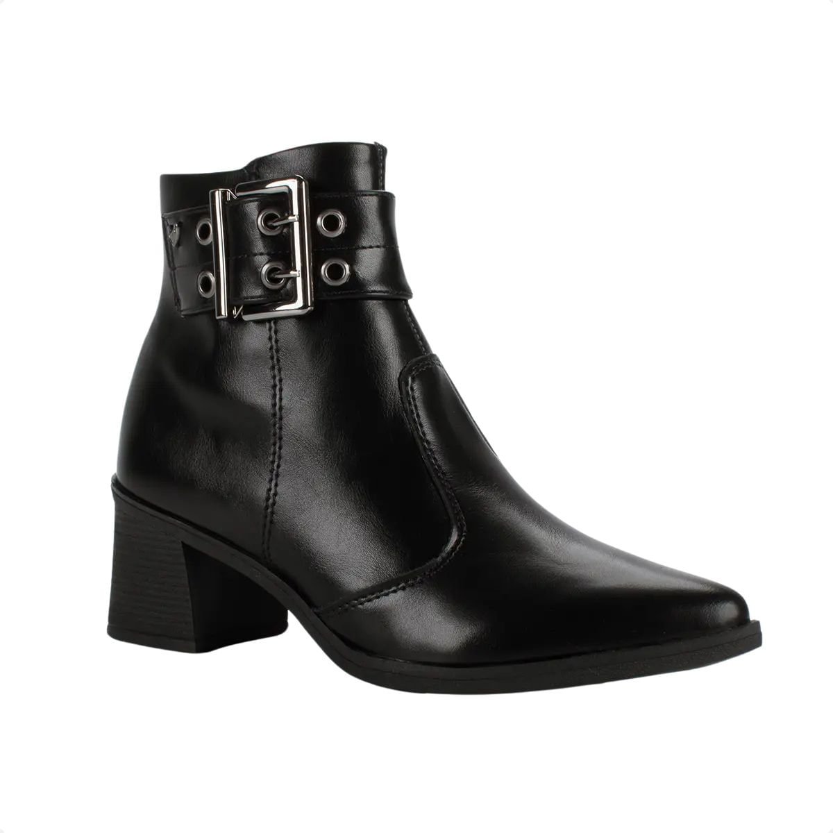 Bota Feminina Cano Curto Mississipi Preta Preto 2