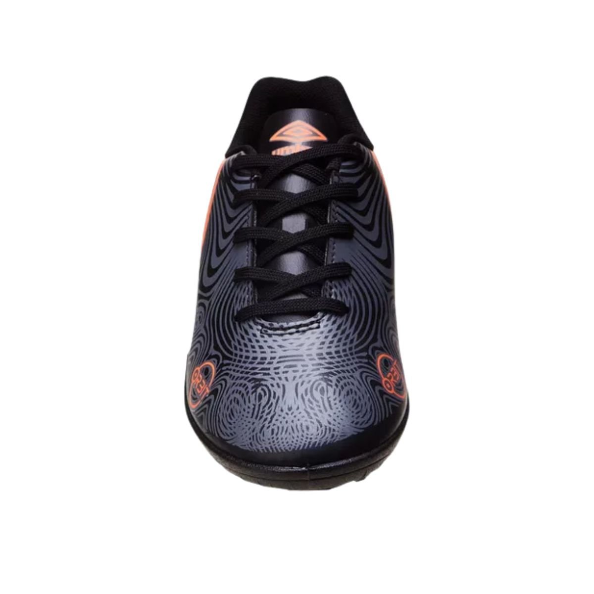 Chuteira Society Infantil Umbro Orbit Jr Preto E Coral Preto/Coral 5