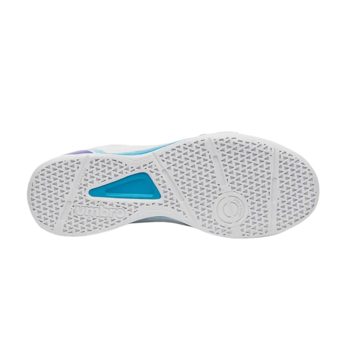 Chuteira Indoor Masculina Umbro X-Comfort Branca E Roxa Branco/Roxo/Azul 4