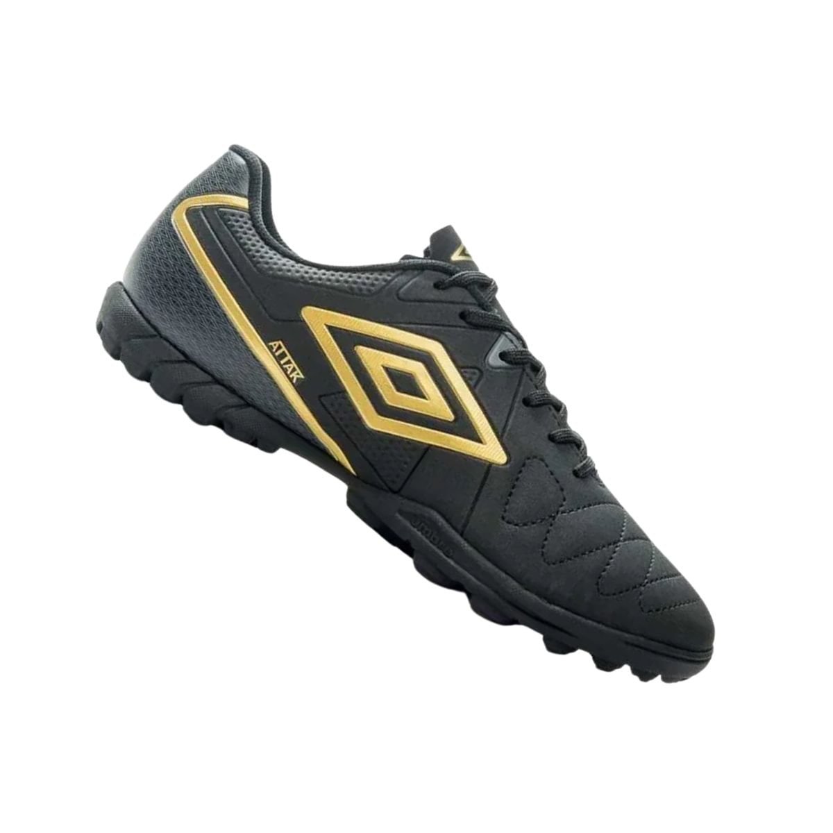 Chuteira Society Masculina Umbro Attak Eternal Preta Preto 7