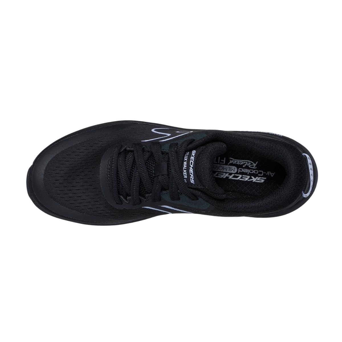 Tênis Running Feminino Skechers De Lux Walker 2.0 Preto Azul 6