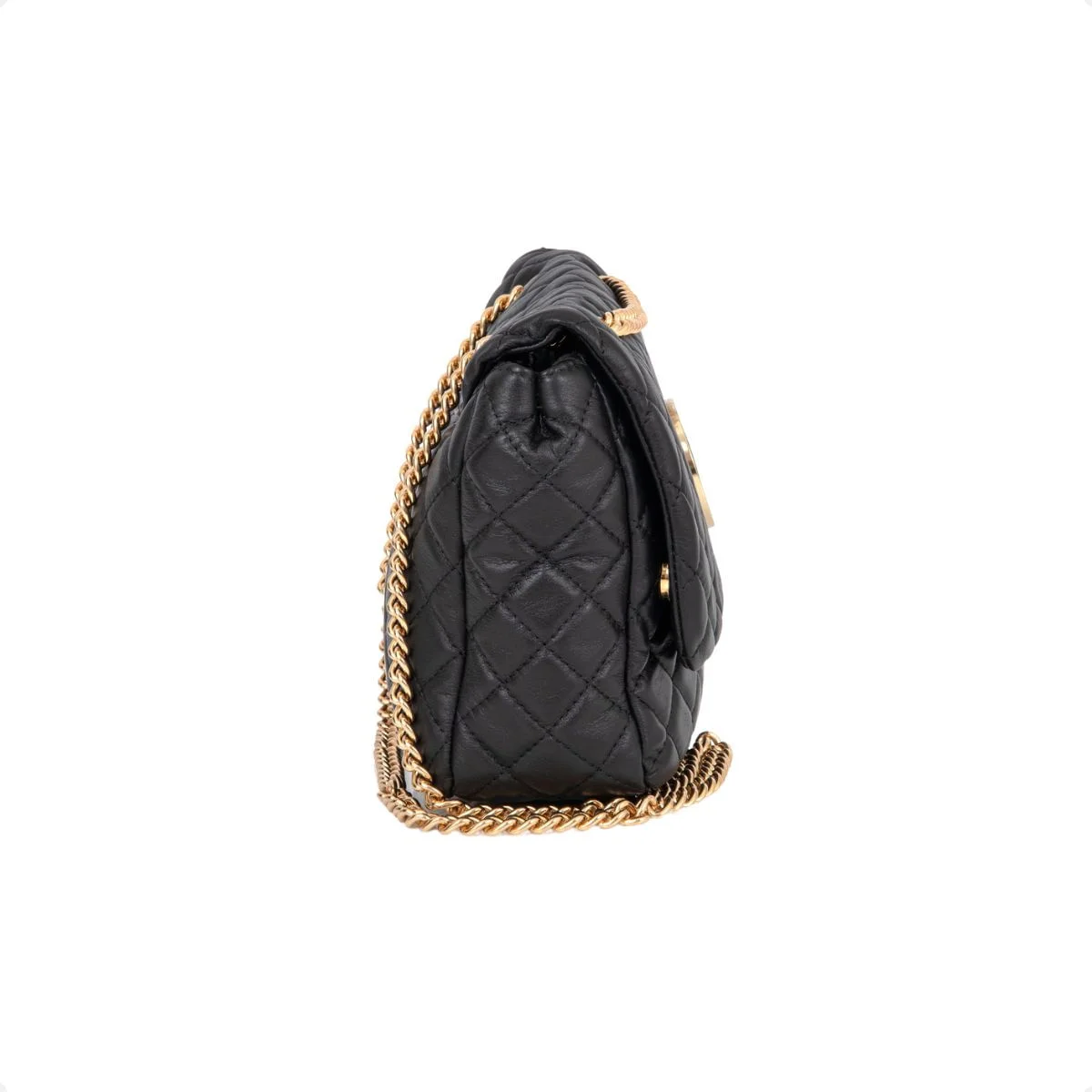 Bolsa Feminina Capodarte Matelassê Com Corrente Preto 5