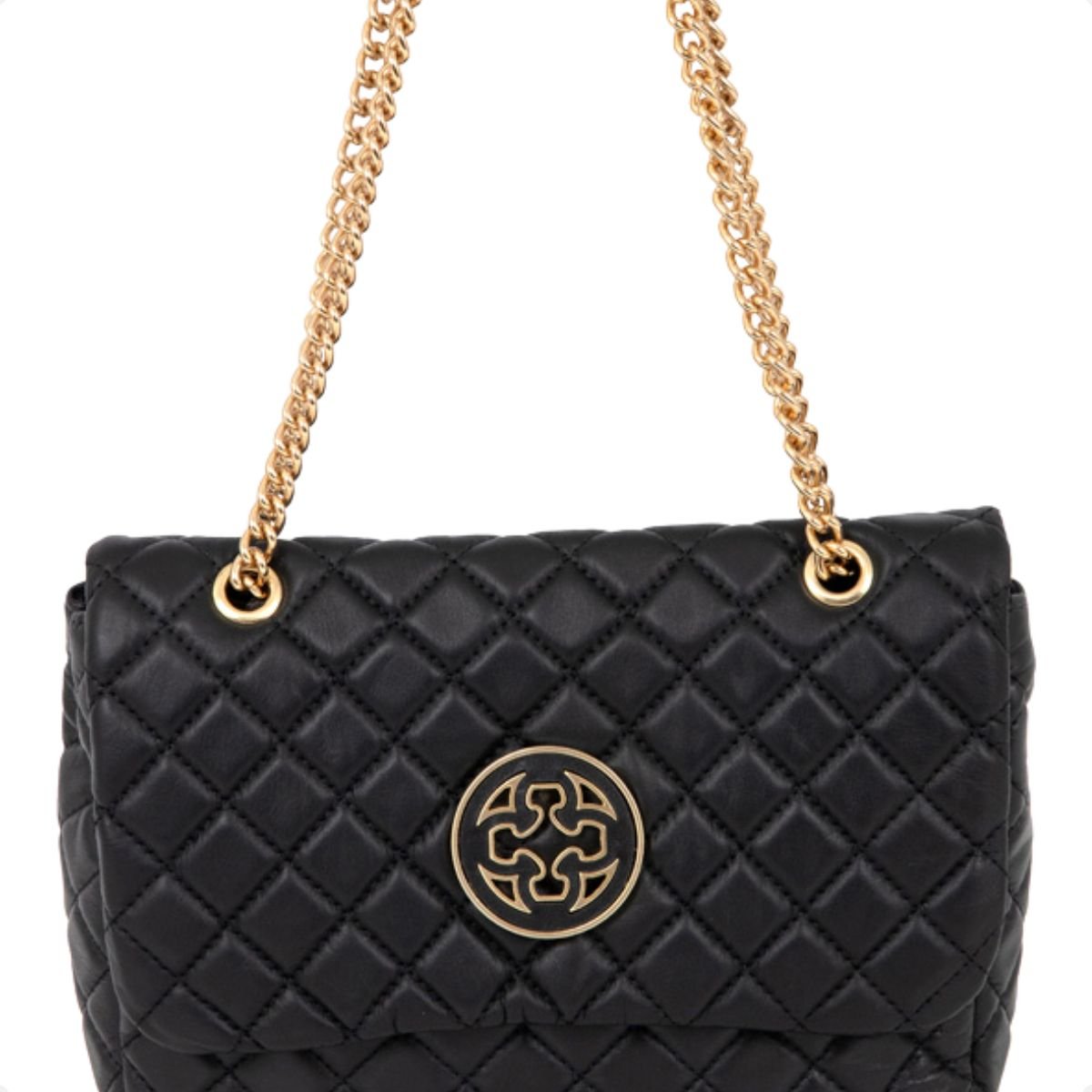 Bolsa Feminina Capodarte Matelassê Com Corrente Preto 7