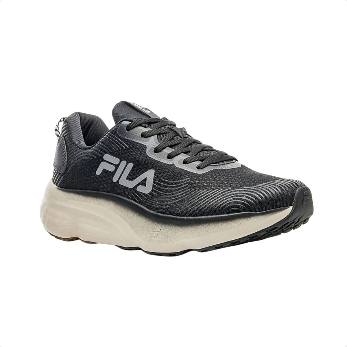 Tênis Running Masculino Fila Maxximus Preto Preto 2