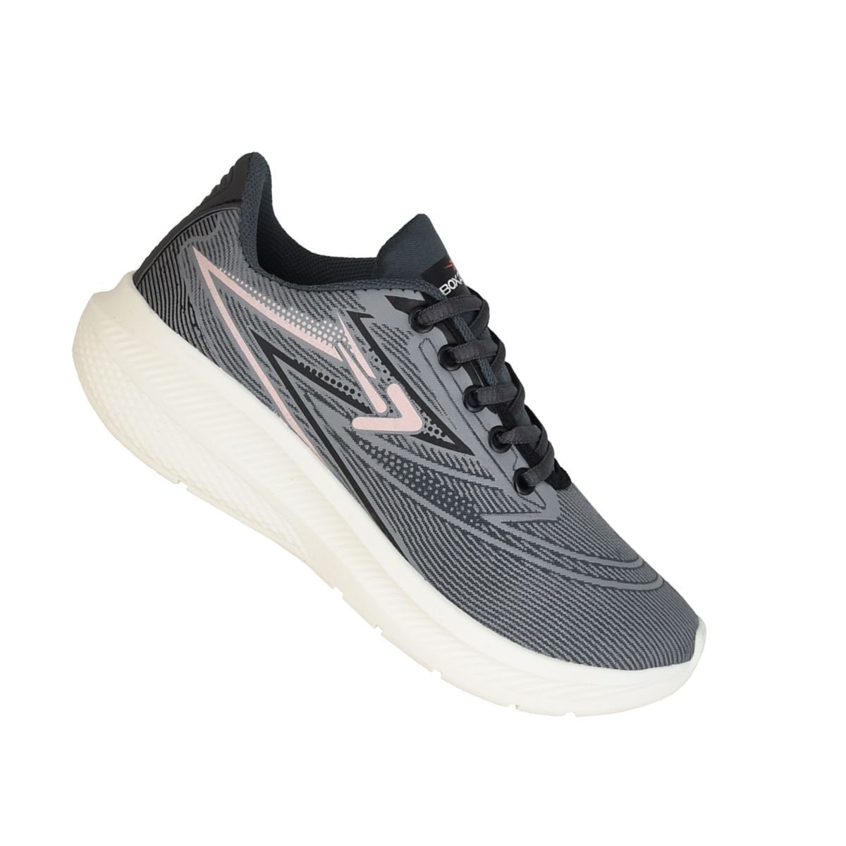 Tênis Running Feminino Box 200 Chumbo Cinza 7