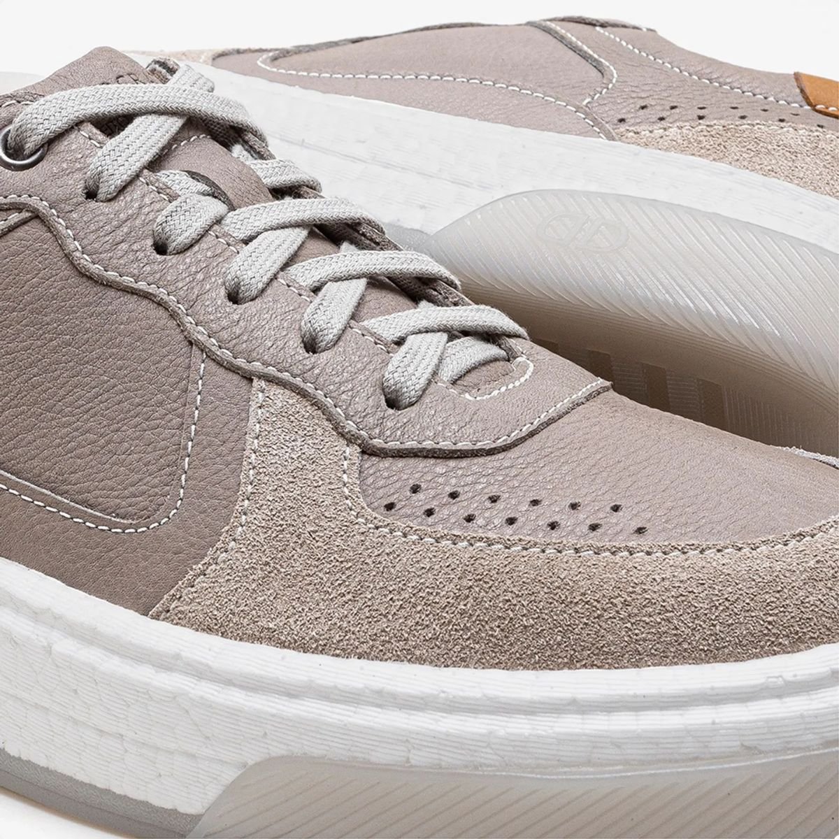 Sapatênis Masculino Democrata Denim Beat Cinza Cinza 3