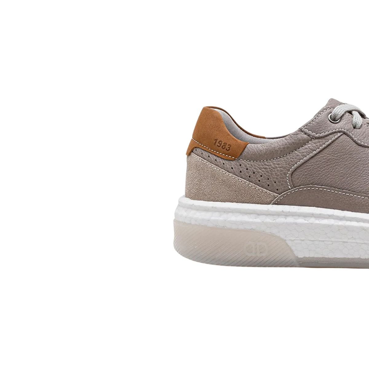 Sapatênis Masculino Democrata Denim Beat Cinza Cinza 7