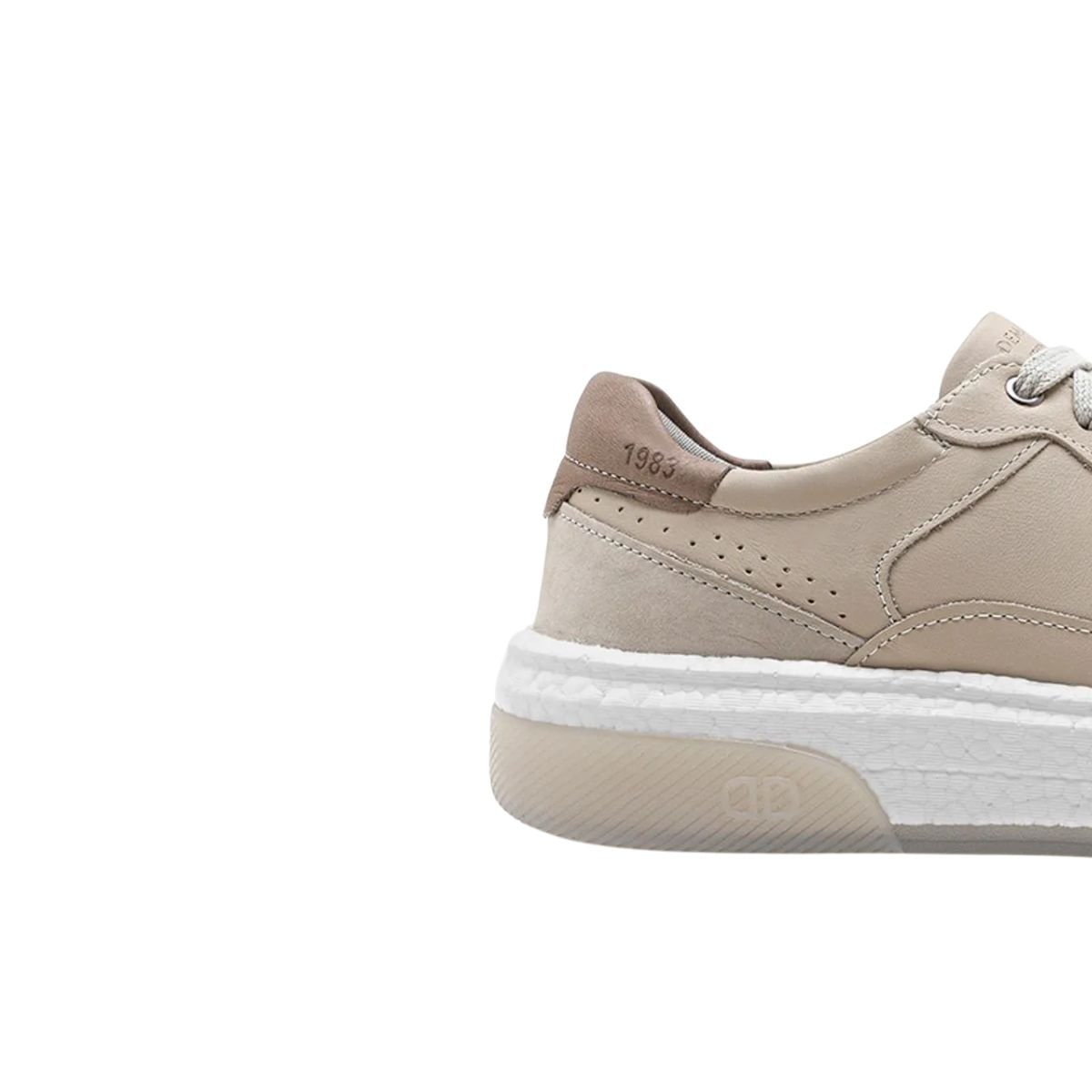 Sapatênis Masculino Democrata Denim Beat Pulse Off White Bege 7