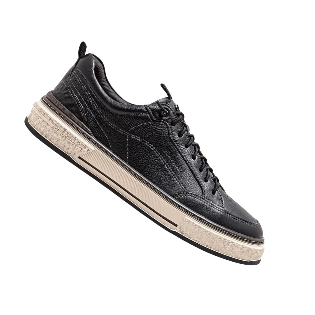 Sapatênis Masculino Democrata Denim Foster Preto Preto 6