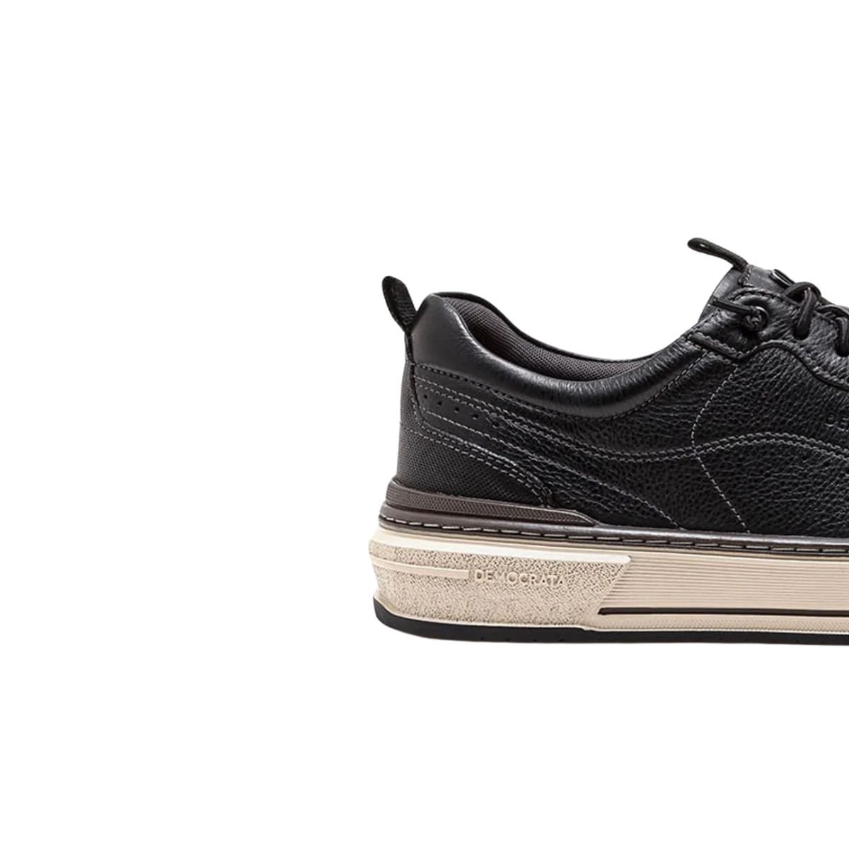 Sapatênis Masculino Democrata Denim Foster Preto Preto 7