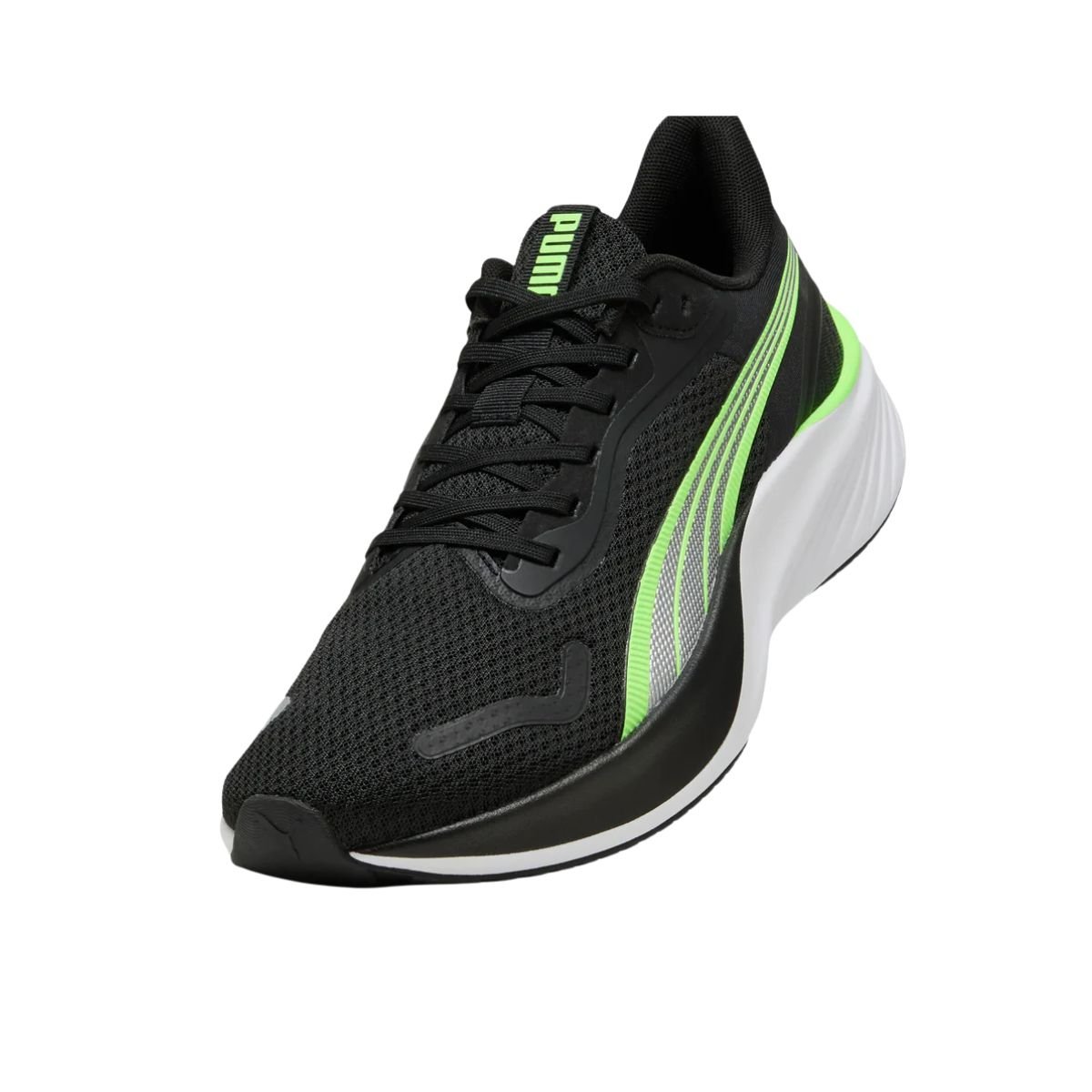 Tênis Running Masculino Puma Pounce Lite Preto E Verde Preto/Verde 5