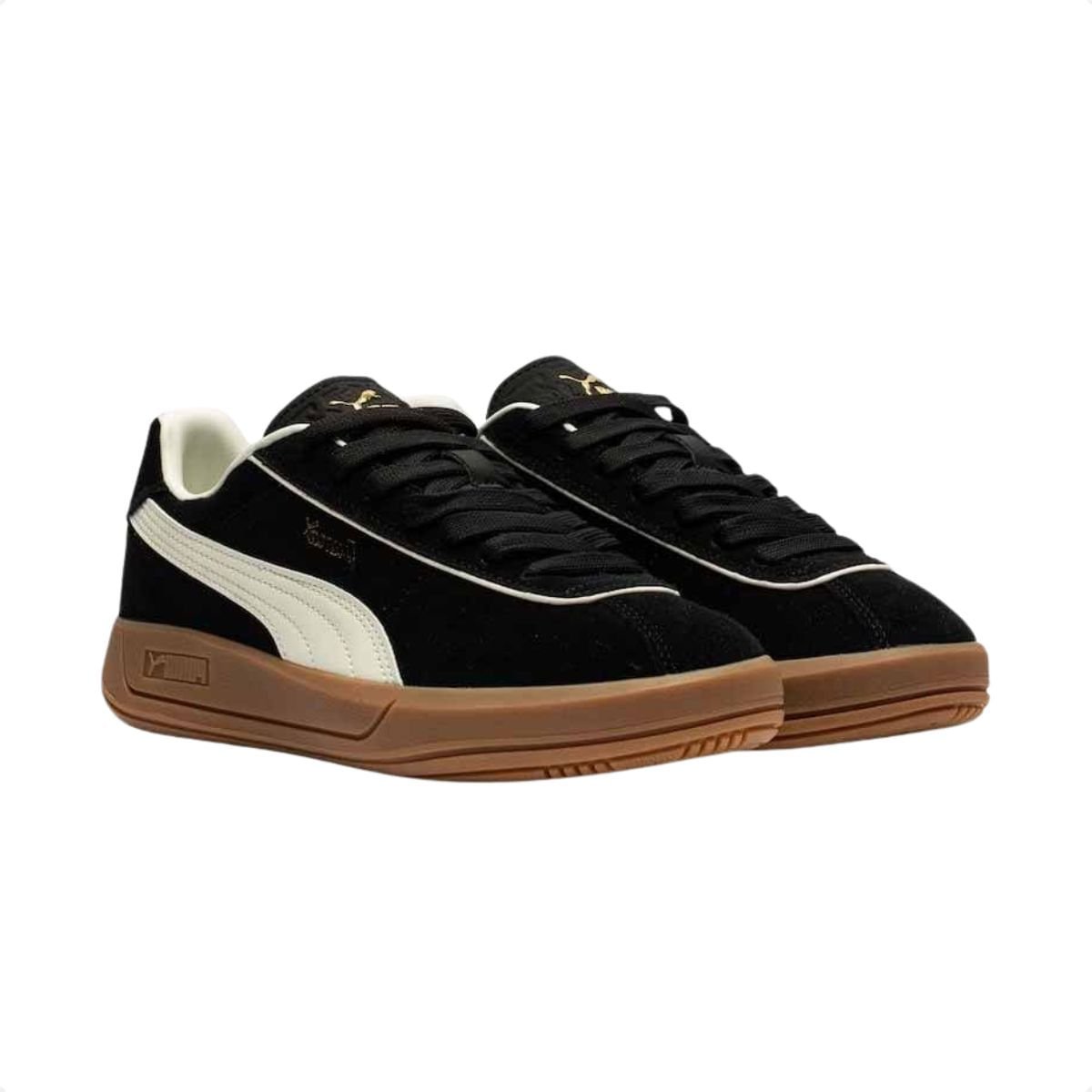 Tênis Casual Masculino Puma Club Klassika Sd Preto Preto 2