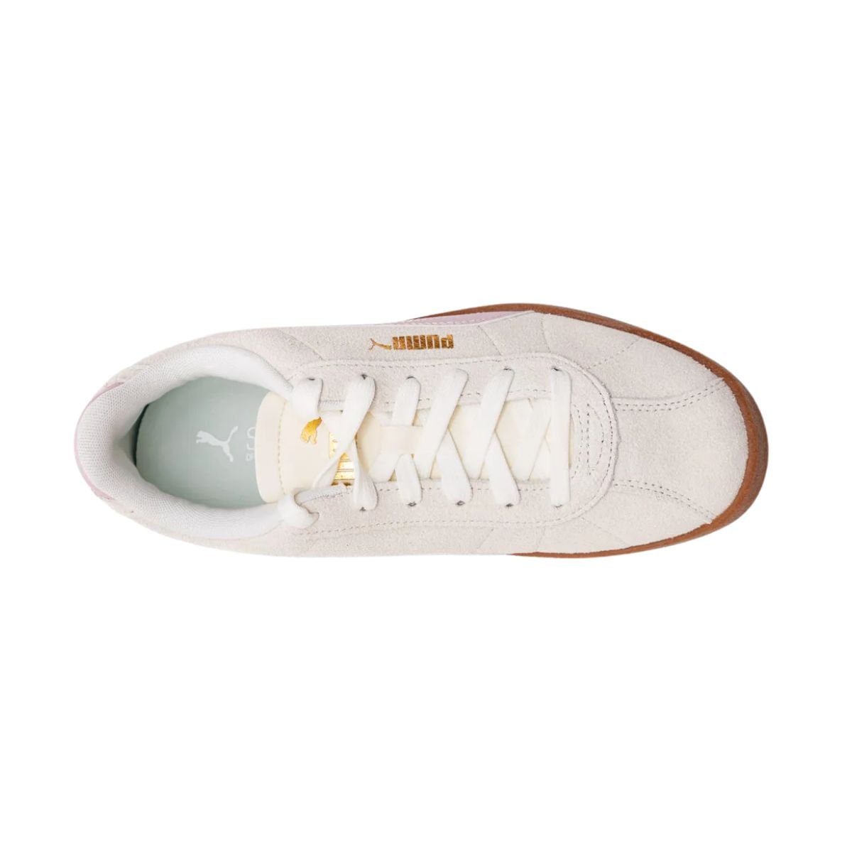 Tênis Casual Feminino Puma Club Ii Branco Branco/Rosa 6