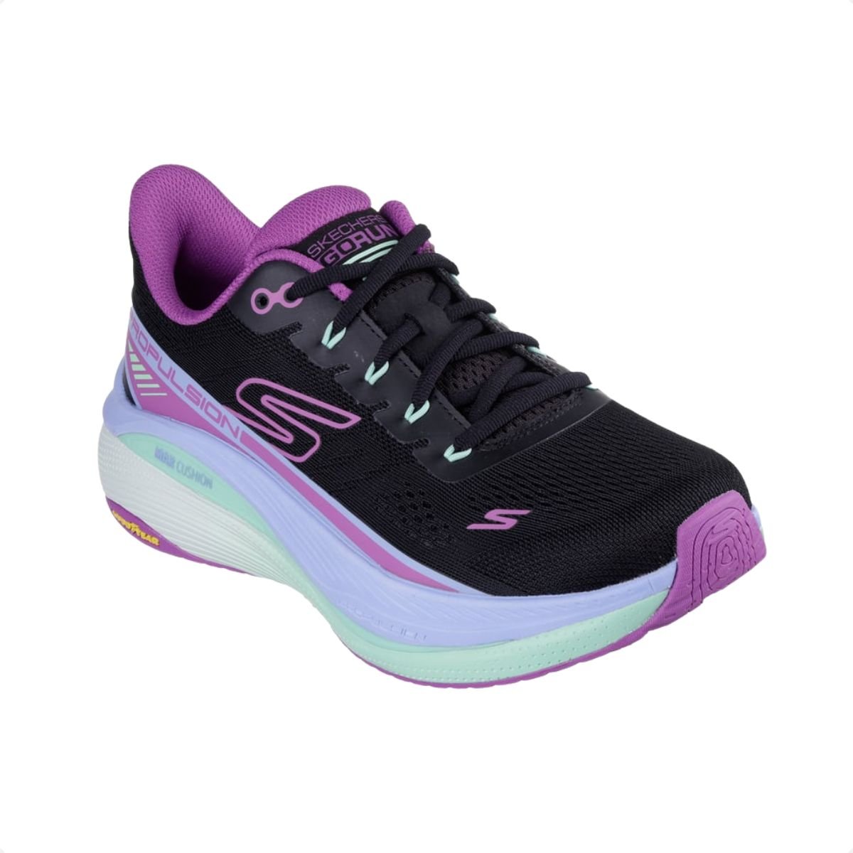 Tênis Running Feminino Skechers Max Cushioning Propulsion Preto Preto 2