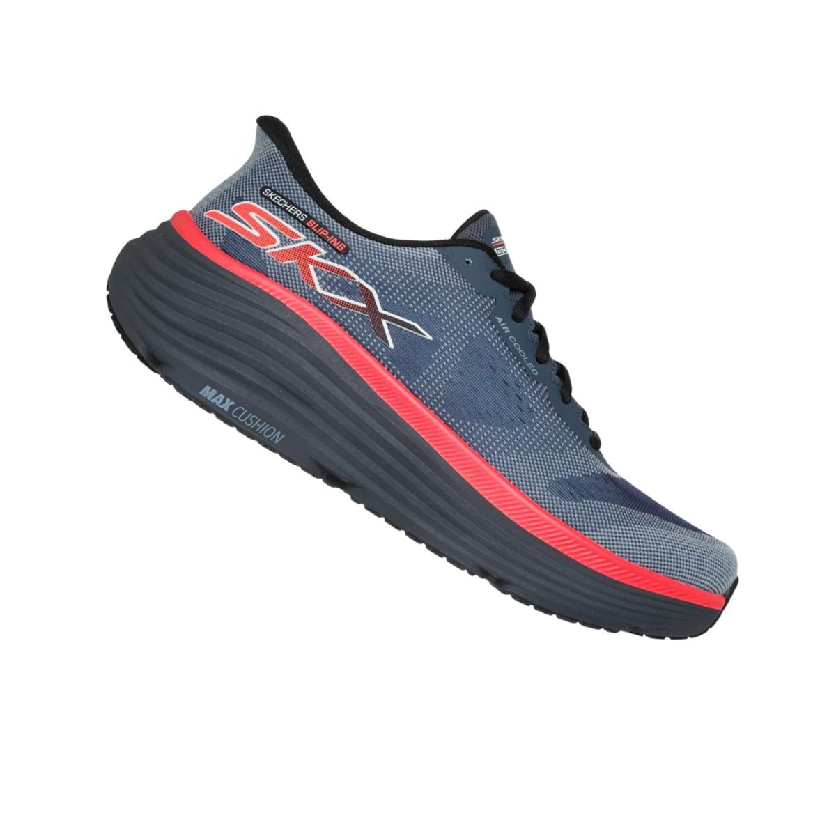Tênis Running Masculino Skechers Max Cushioning Endeavour Azul Azul/Salmão 7