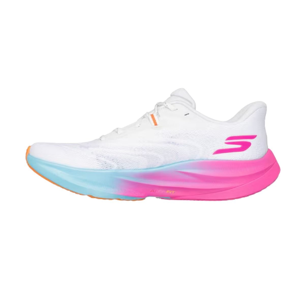 Tênis Running Feminino Skechers Skx Aero Spark Branco Branco/Rosa/Azul 5