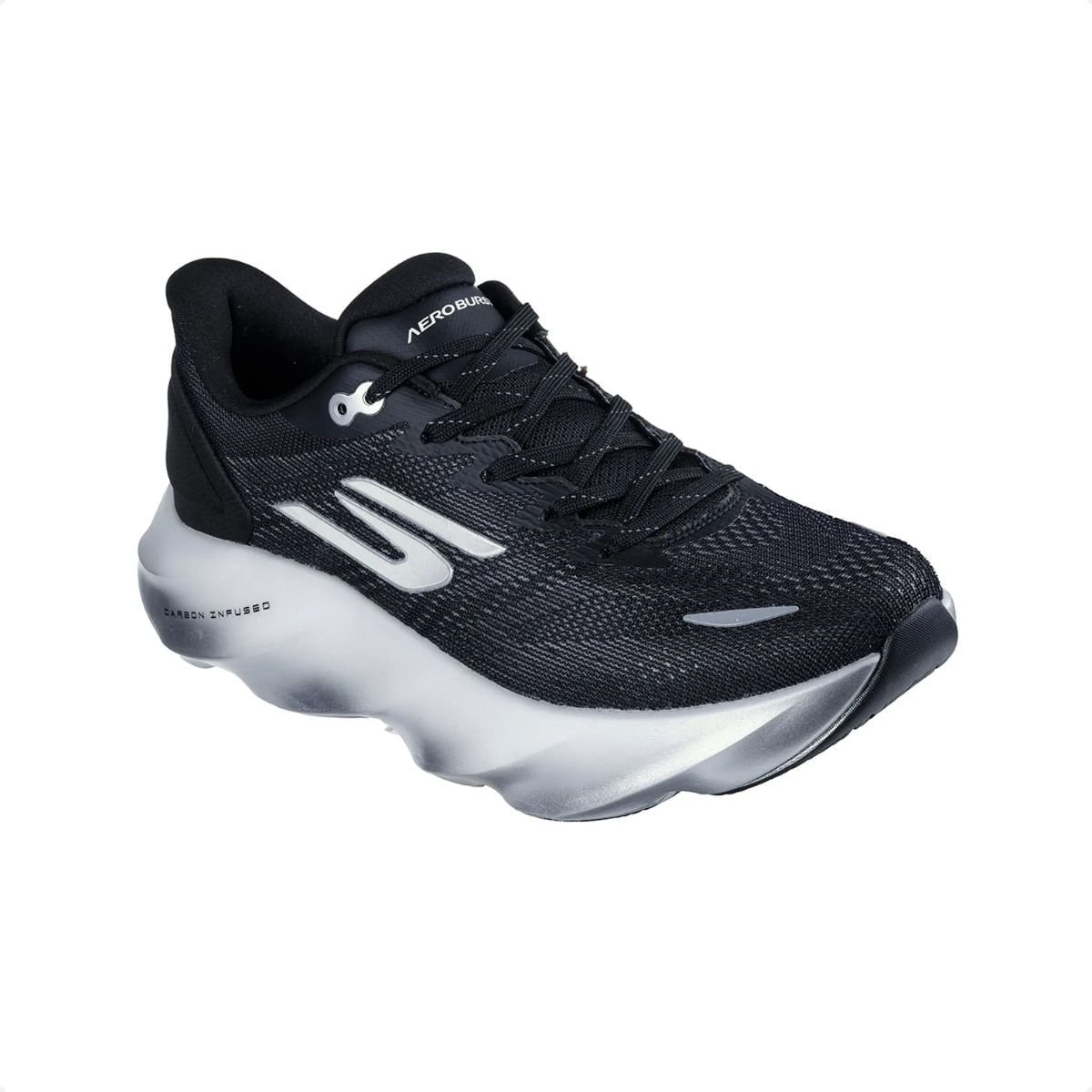 Tênis Running Masculino Skechers Skx Aero Burst Preto Preto/Branco 2