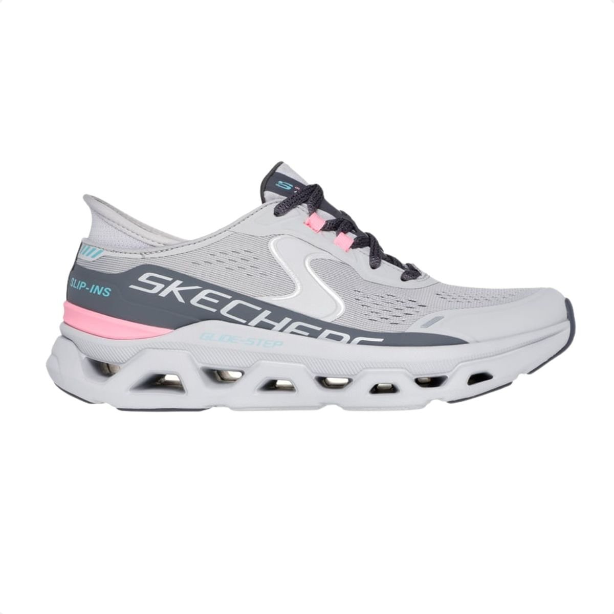 Tênis Running Feminino Skechers Glide-Step Altus Cinza