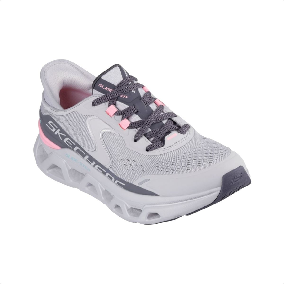 Tênis Running Feminino Skechers Glide-Step Altus Cinza Cinza/Rosa 2