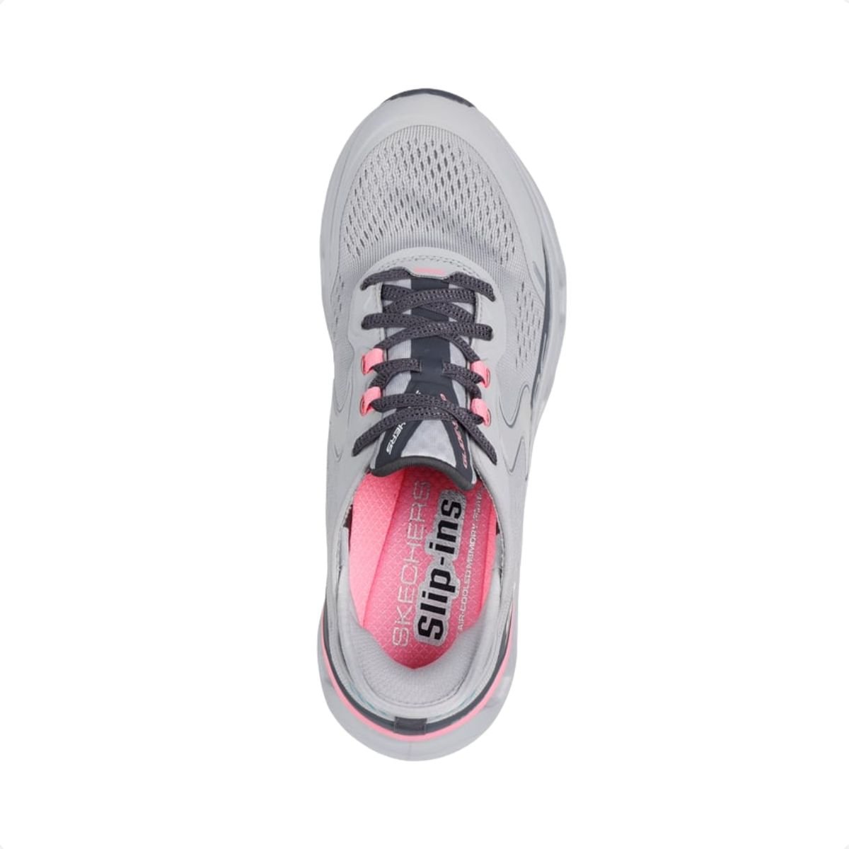 Tênis Running Feminino Skechers Glide-Step Altus Cinza Cinza/Rosa 3