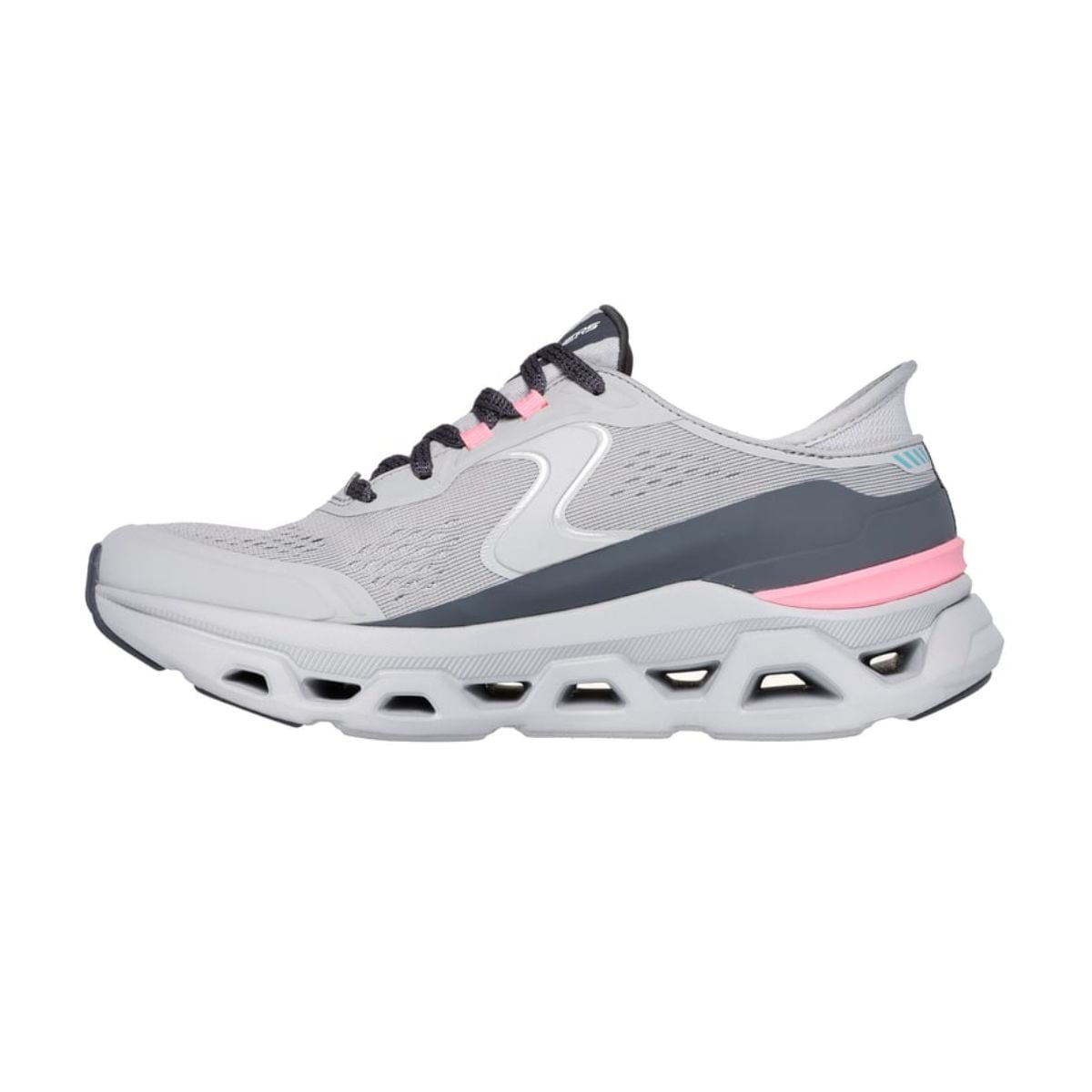Tênis Running Feminino Skechers Glide-Step Altus Cinza Cinza/Rosa 5