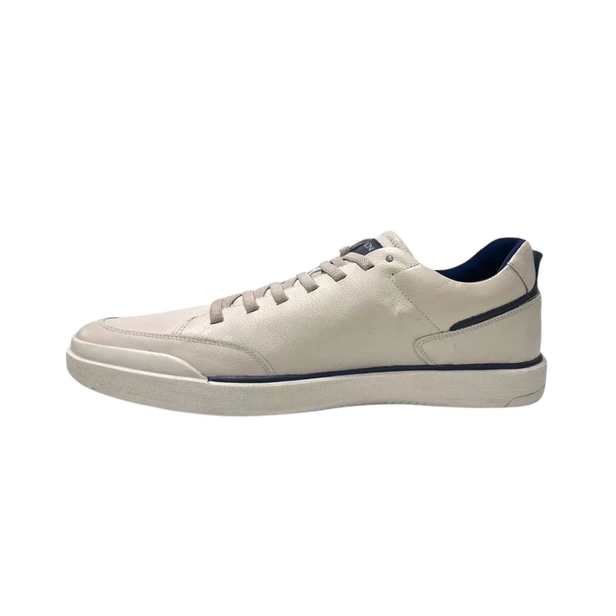 Sapatênis Masculino Ferracini Em Couro Off White Branco 5