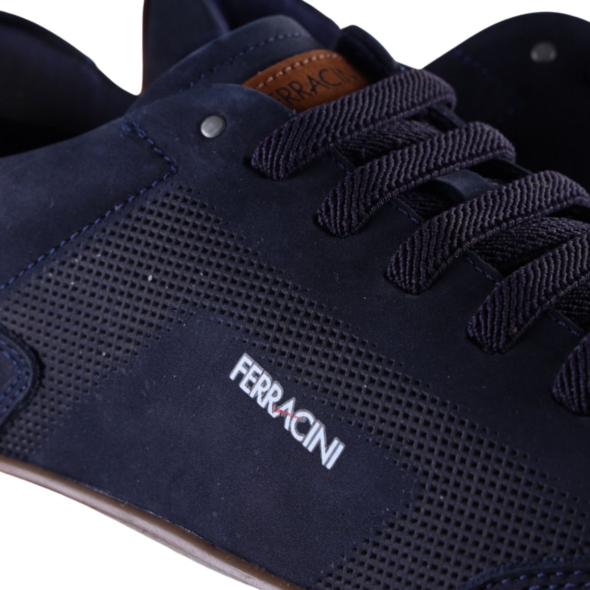 Sapatênis Masculino Em Nobuck Ferracini Azul Marinho Azul 6