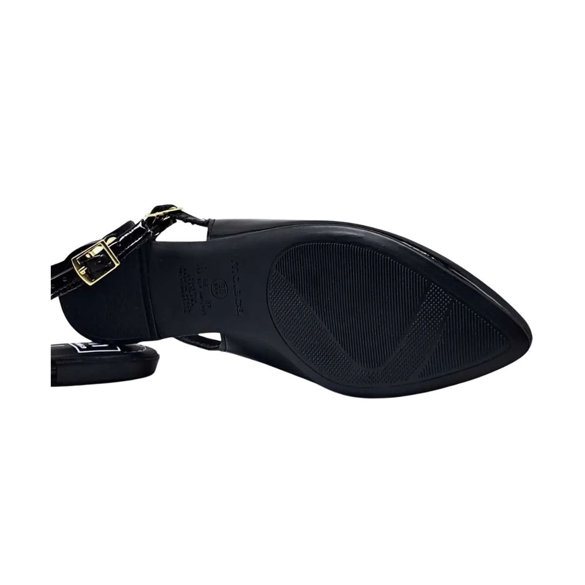 Sapato Adulto Feminino Bico Fino Moleca Preto Preto 4