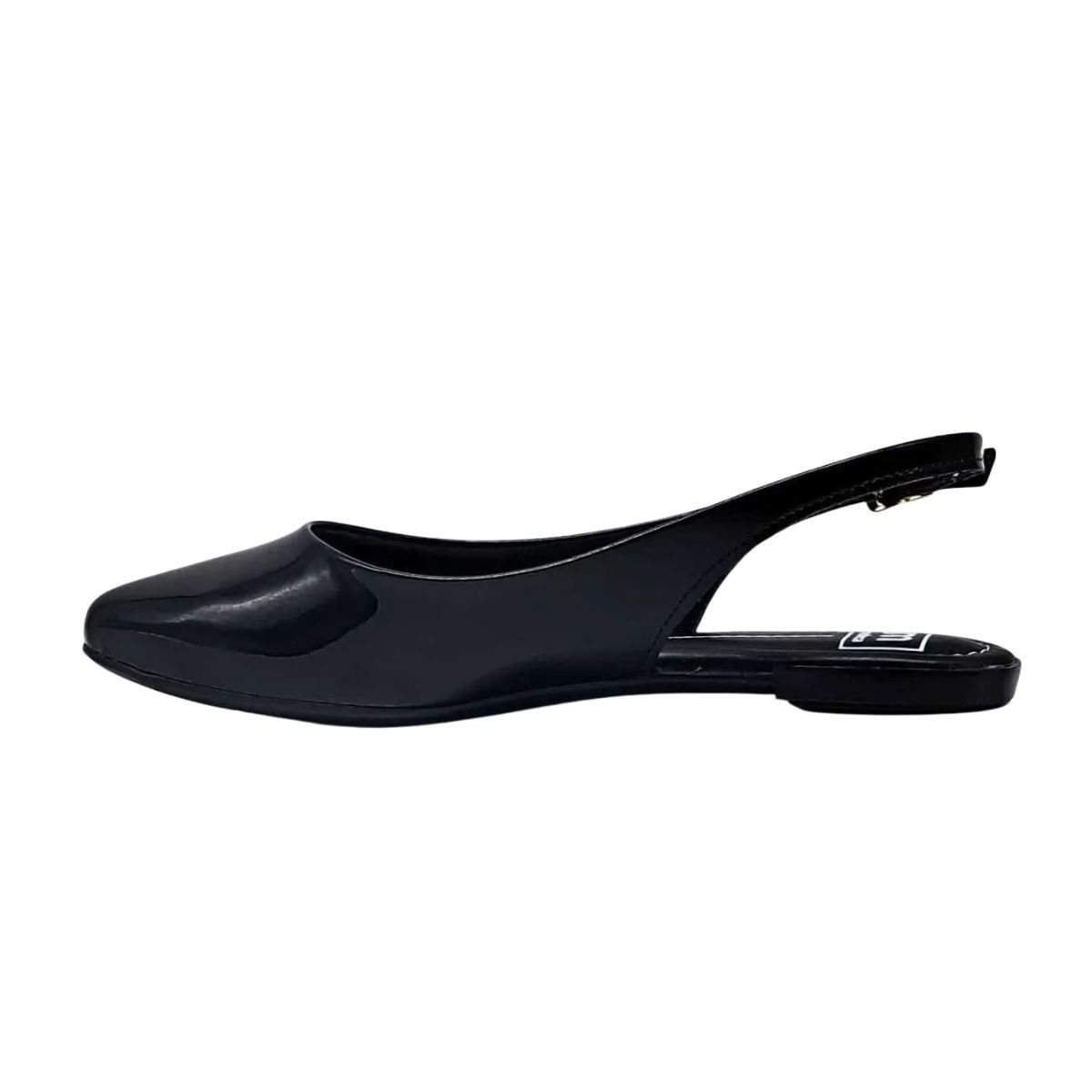 Sapato Adulto Feminino Bico Fino Moleca Preto Preto 6