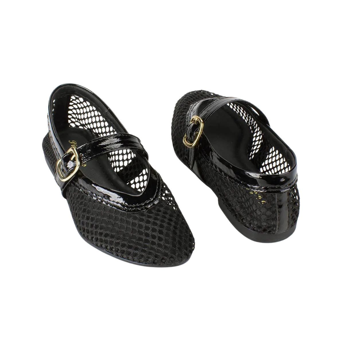 Sapatilha Infantil Menina Pink Cats Preta Preto 4