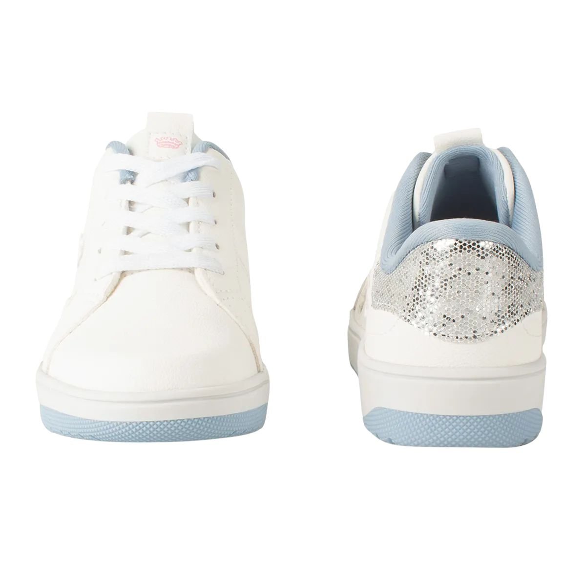 Tênis Casual Infantil Pink Cats Branco E Azul Branco 4