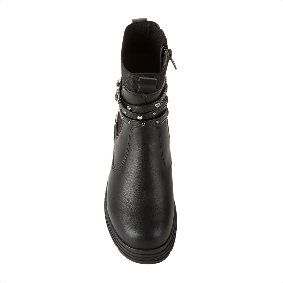 Bota Infantil Coturno Cano Curto Pink Cats Preta Preto 3