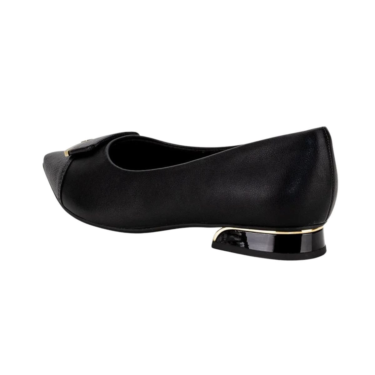 Sapatilha Feminina Bico Fino Piccadilly Preta Preto 5