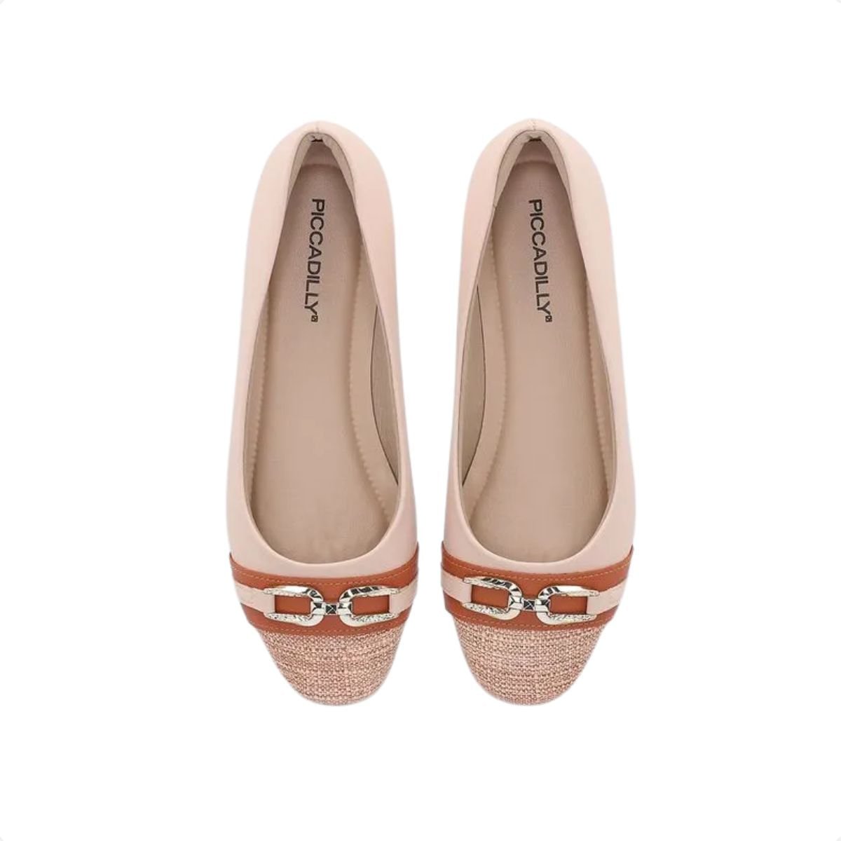 Sapatilha Feminino Bico Quadrado Raquel Piccadilly Nude Rosa 3