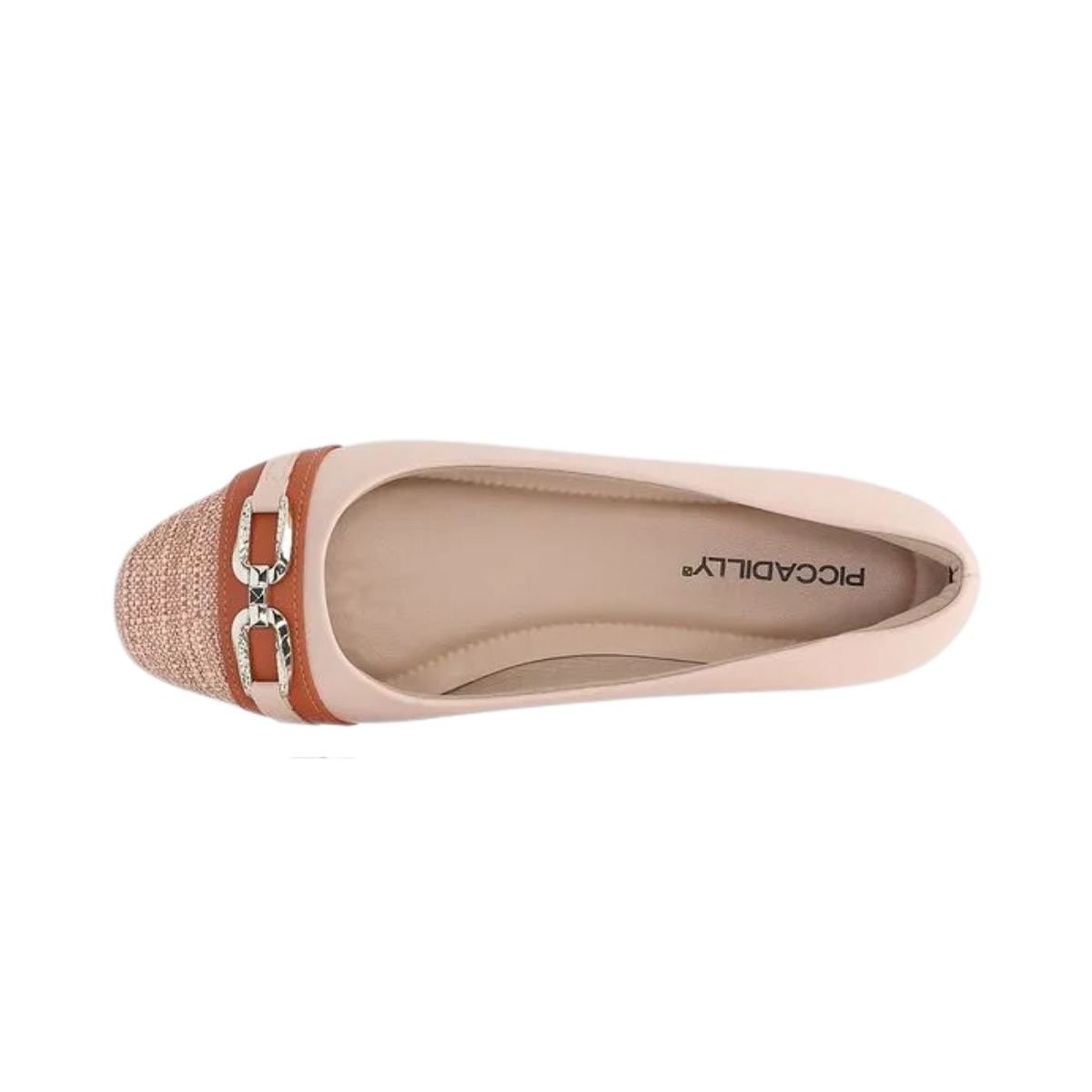 Sapatilha Feminino Bico Quadrado Raquel Piccadilly Nude Rosa 6