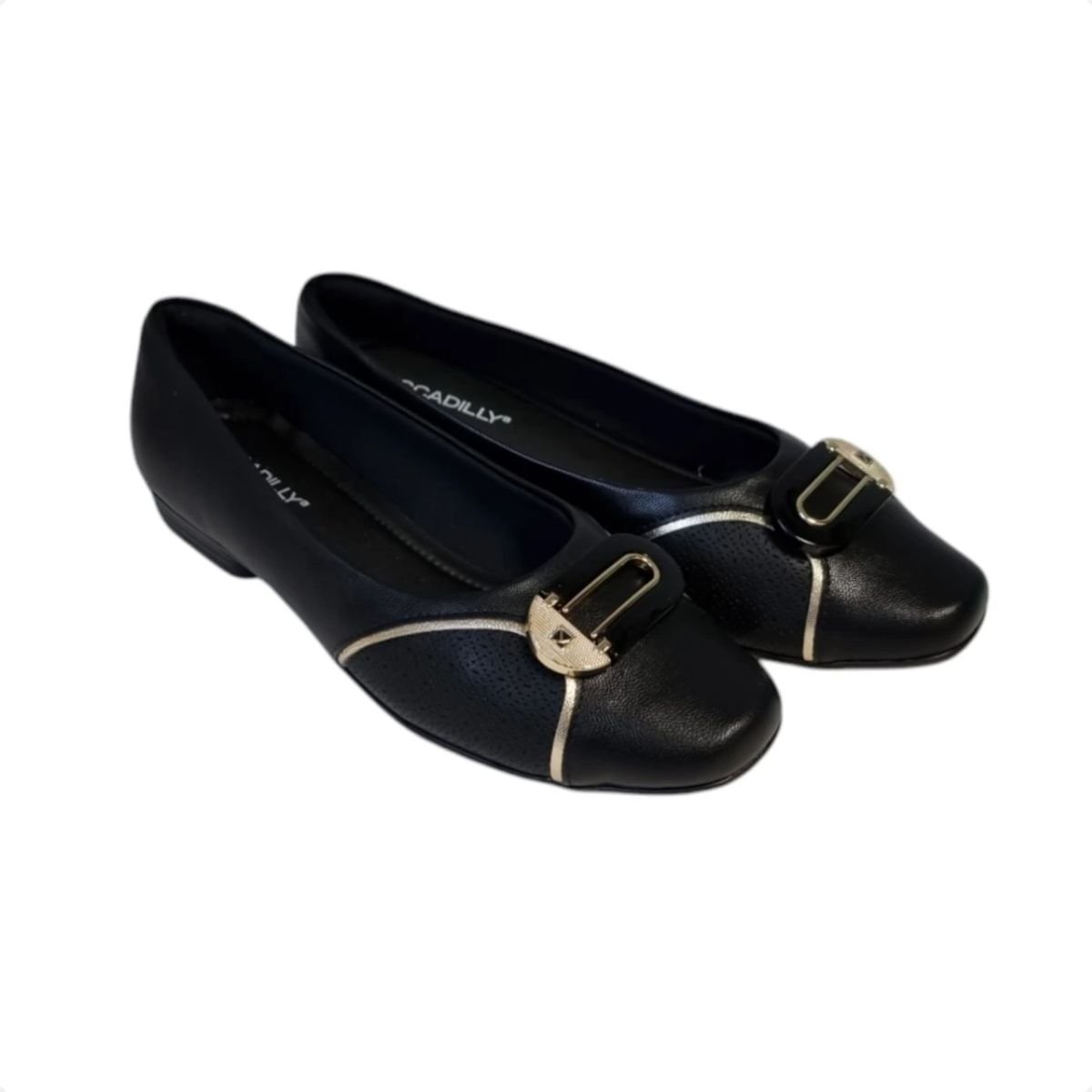 Sapatilha Feminina Bico Quadrado Piccadilly Preta Preto 2