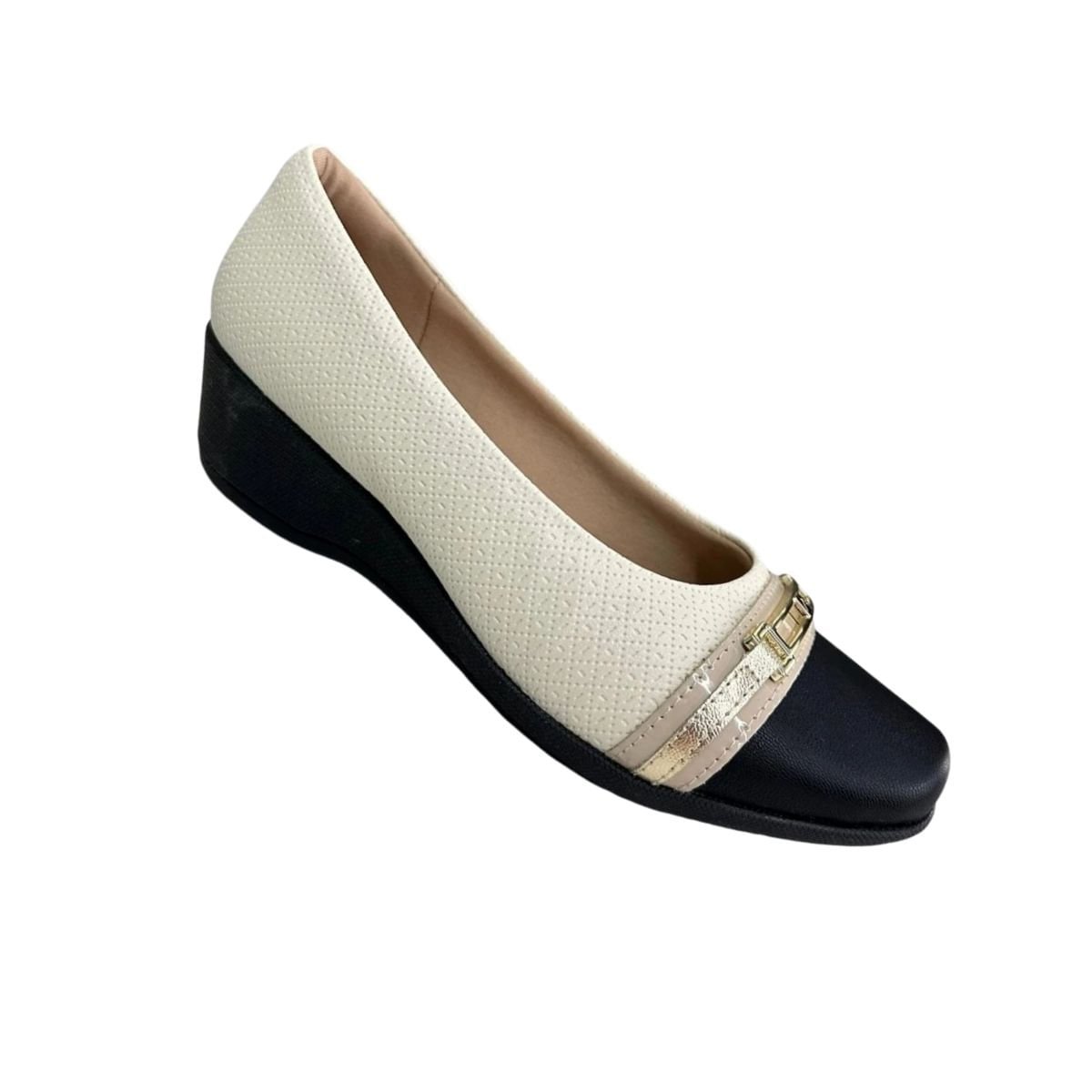 Sapato Feminino Anabela Piccadilly Branco Branco 6