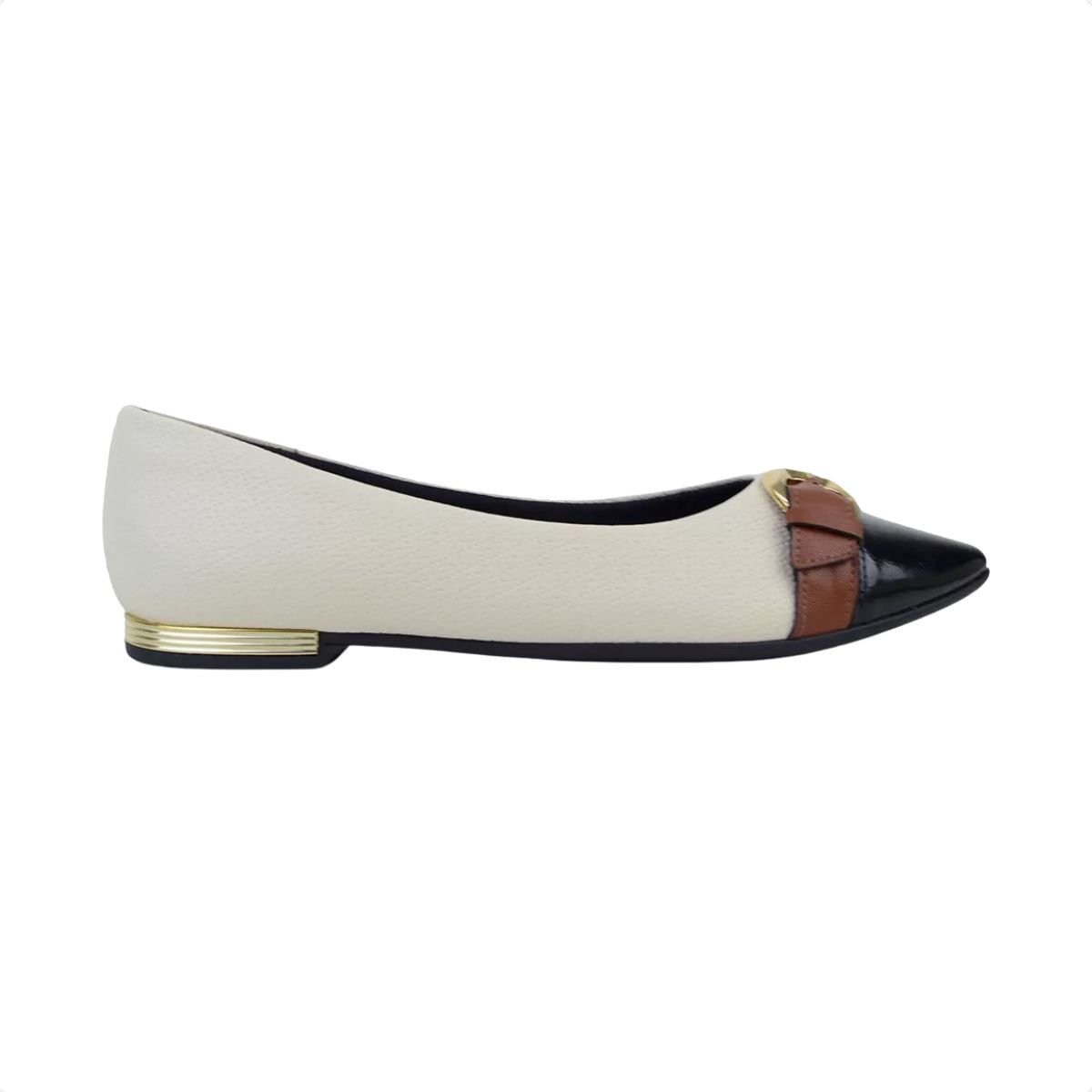 Sapatilha Fem Bico Fino Piccadilly  274107-8 Branco 1