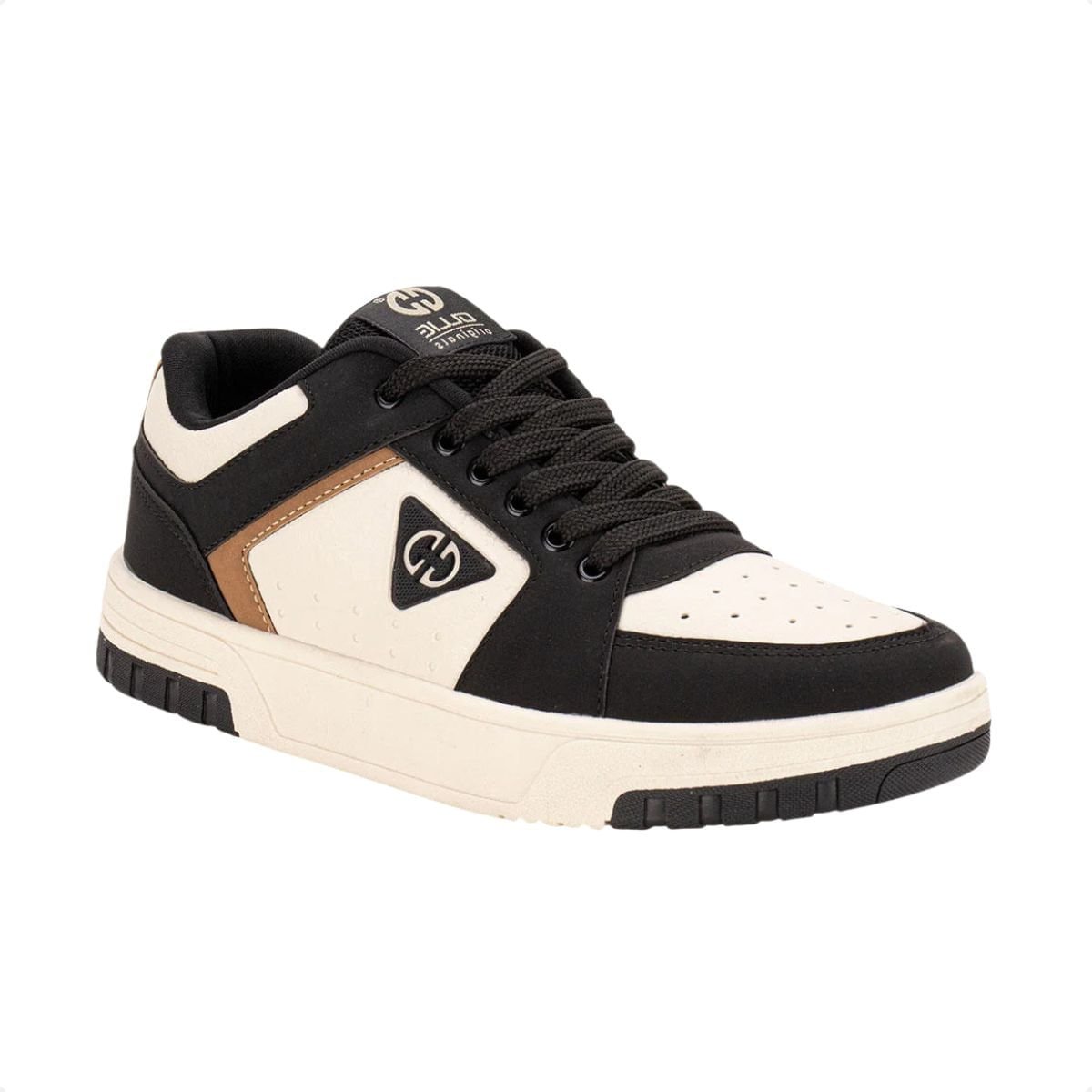 Tênis Street Masculino Ollie Volt Branco E Preto Preto 2