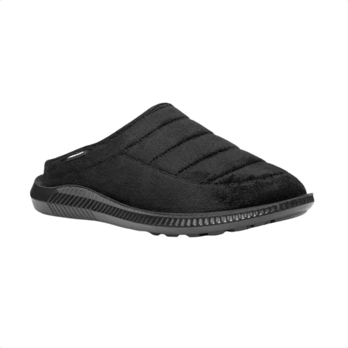 Pantufa Slip Masculina Aberto Pegada Preta Preto 2