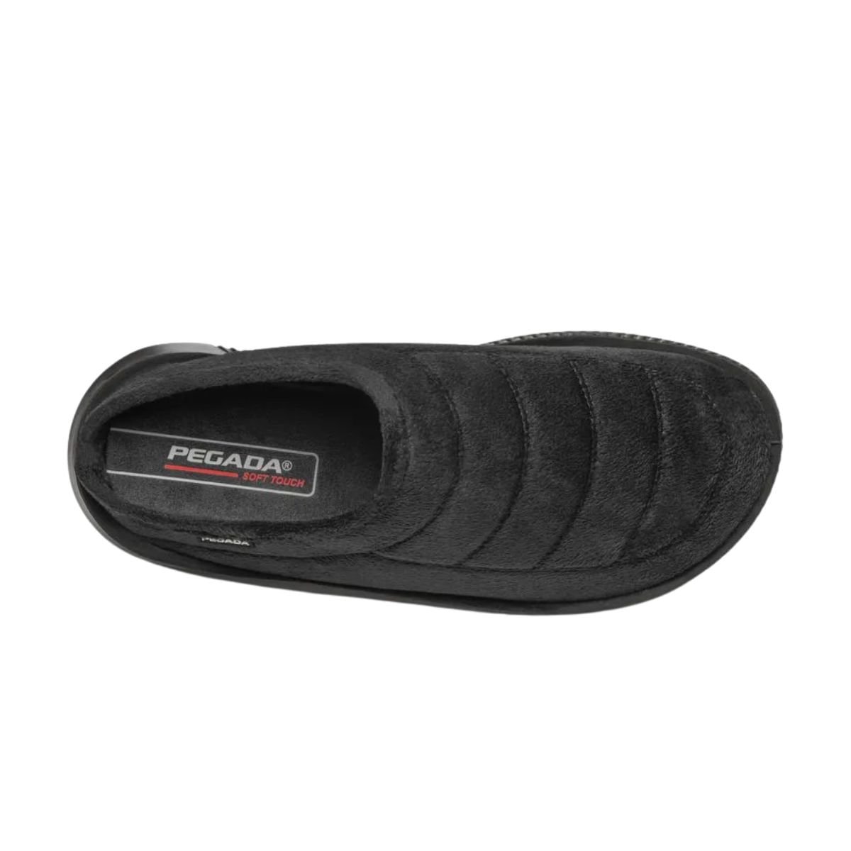 Pantufa Slip Masculina Aberto Pegada Preta Preto 4