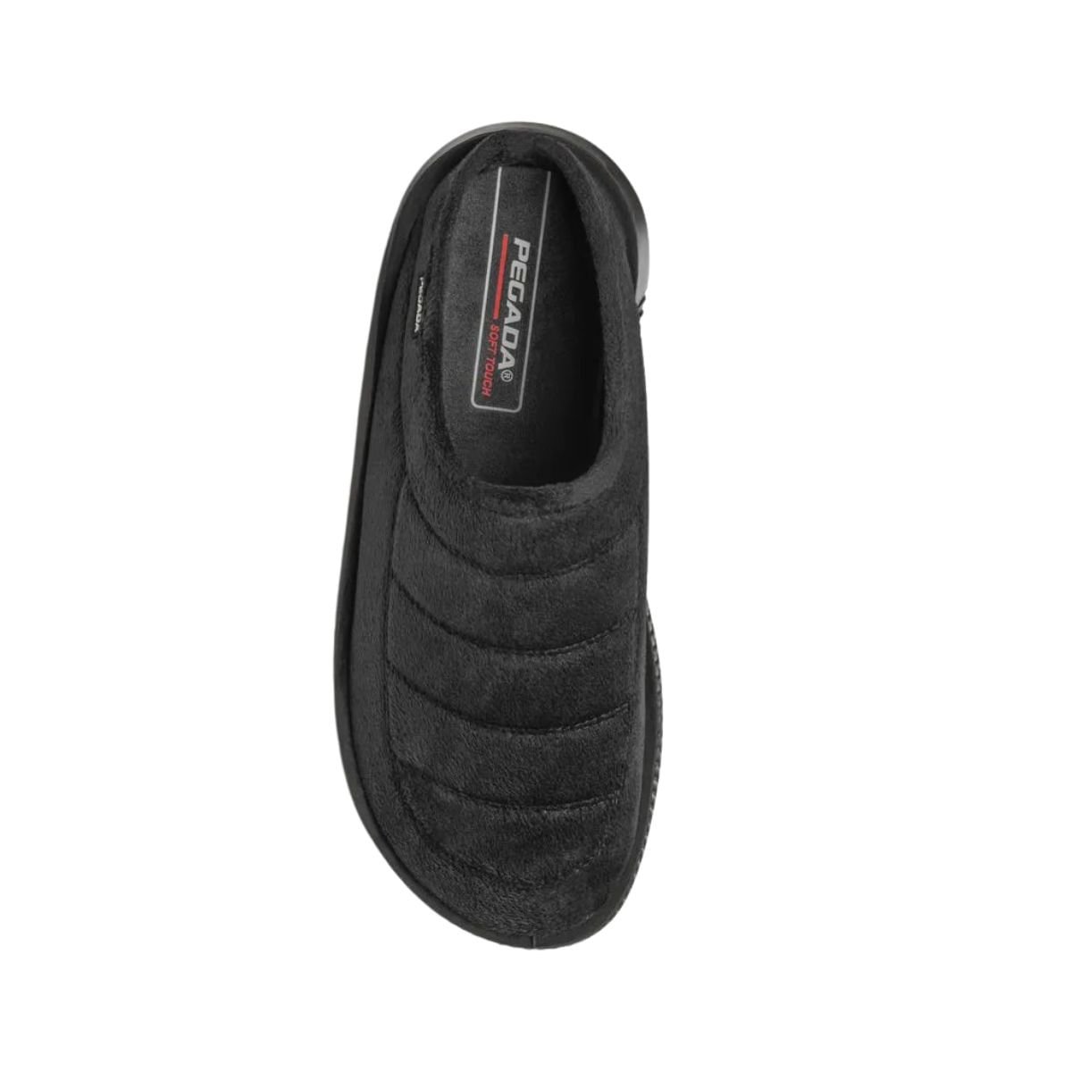Pantufa Slip Masculina Aberto Pegada Preta Preto 6