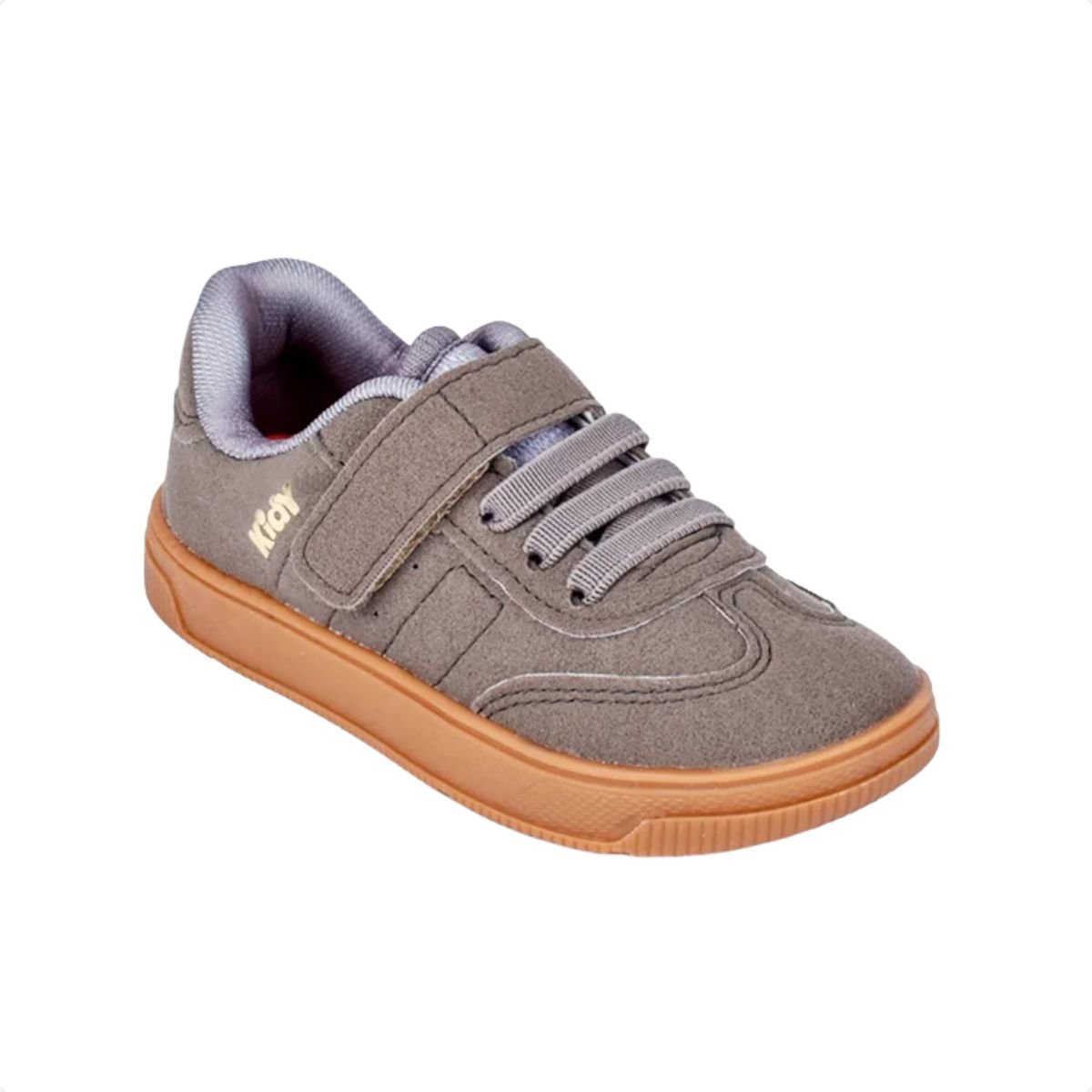 Tênis Casual Infantil Kidy Astral Chumbo Cinza 2